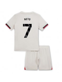 Billige Chelsea Pedro Neto #7 Bortedraktsett Barn 2025-26 Kortermet (+ Korte bukser)